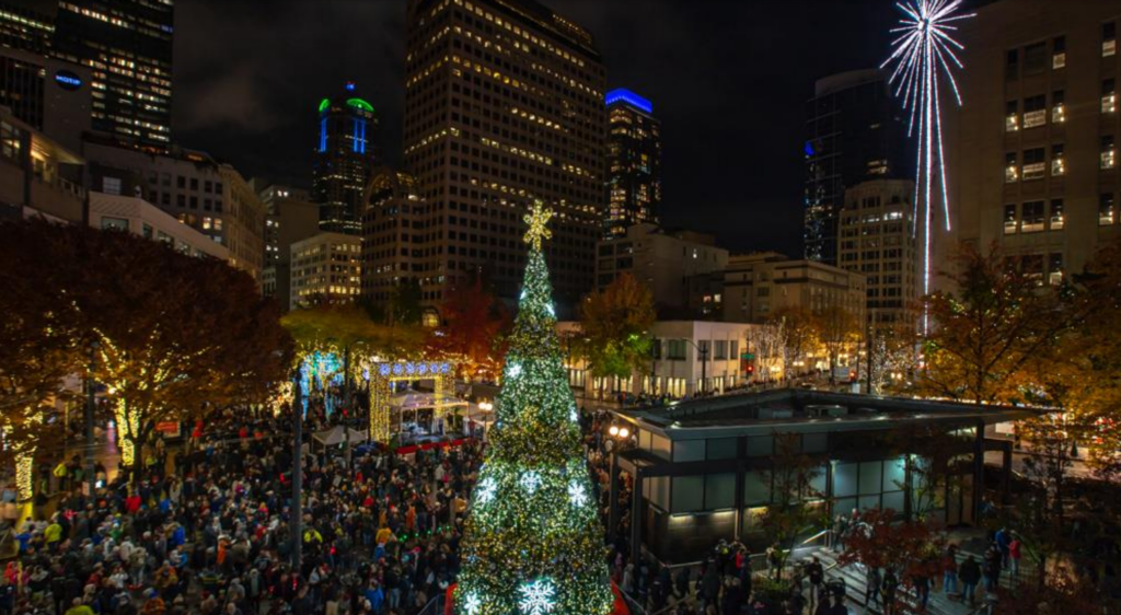 Christmas celebration in downtown organized by the MID