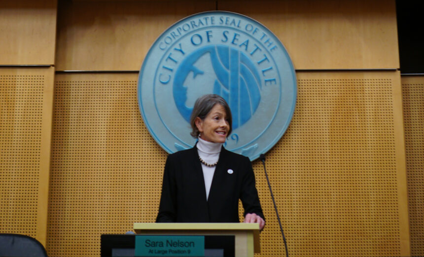Seattle City Council President Sara Nelson
