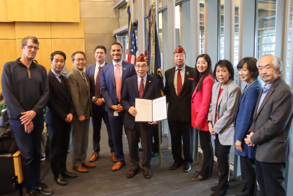 The Seattle City Council presents a proclamation regarding the internment of Japanese Americans during World War 2.