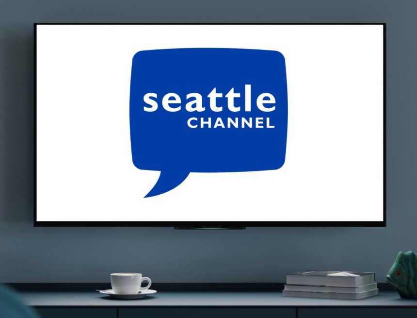 TV with Seattle Ch. logo.