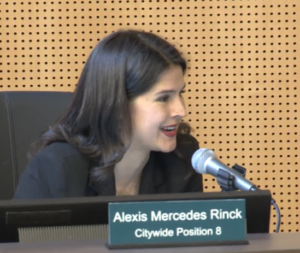 Select Committee Chair Alexis Mercedes Rinck.