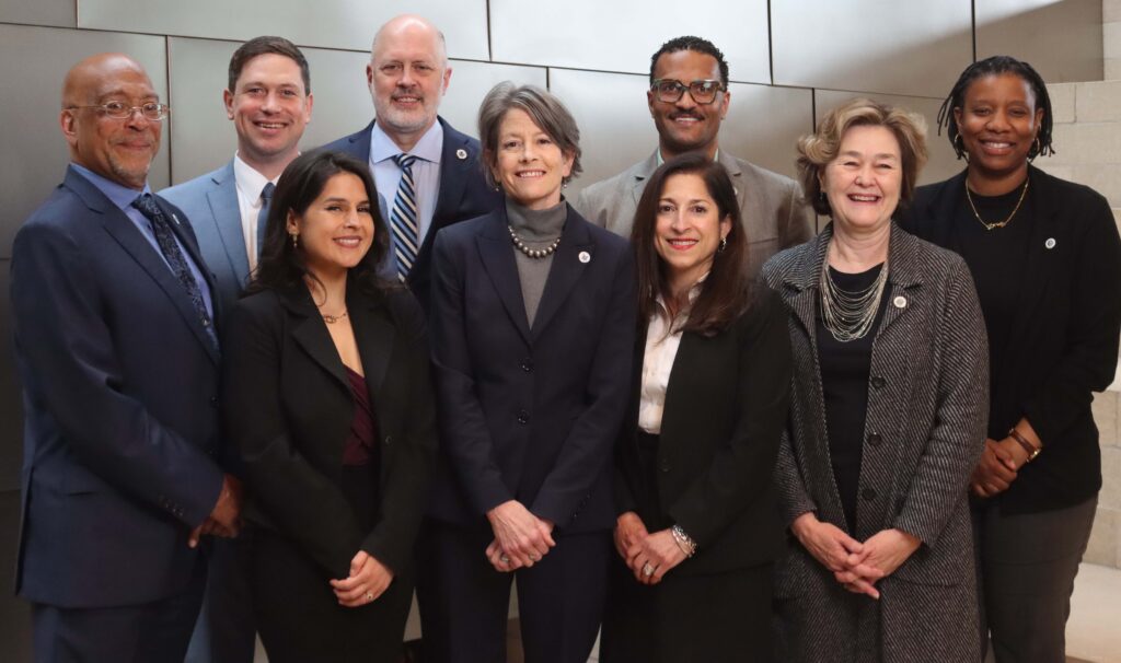 Photo of all nine Seattle city councilmembers.