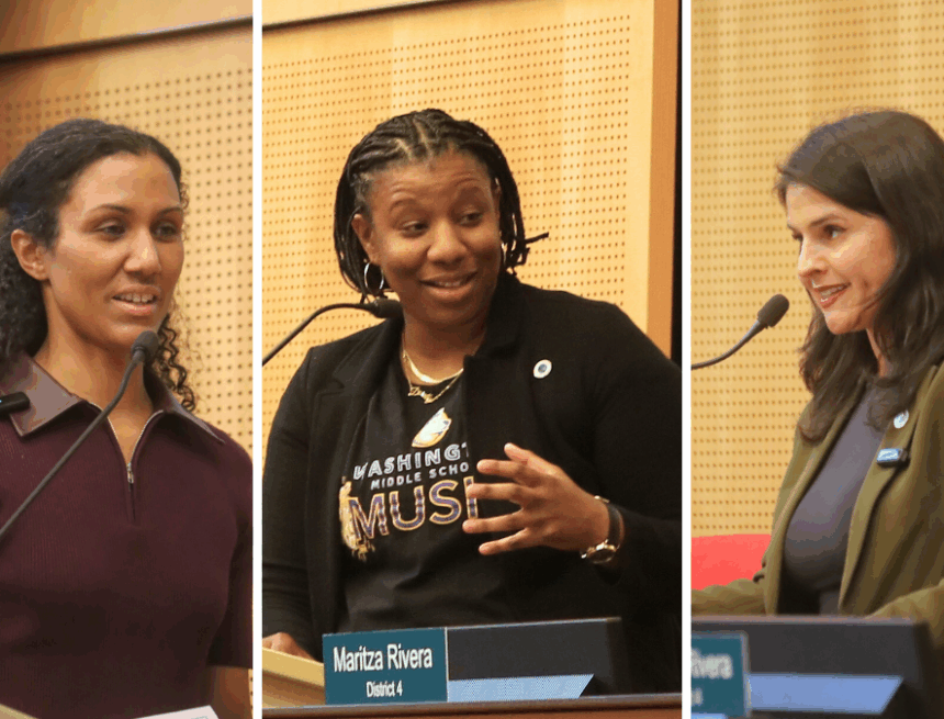 Collage of 3 photos with Dione Foster, Joy Hollingsworth, and Alexis Mercedes Rinck